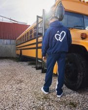 Ere Studios Heartbreak Trainingsanzug Blau mit Kapuzenpullover und Jogginghose