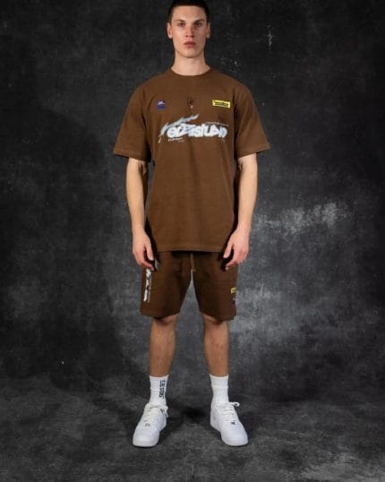 Ere Studios Midnight Trackie Shorts Braun