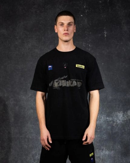 Ere Studios Midnight Trackie T-Shirt Schwarz